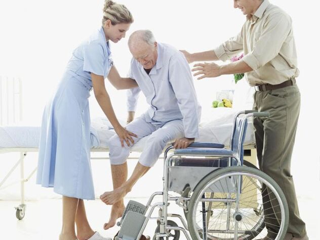 Il paziente non è in grado di muoversi autonomamente senza un dispositivo speciale