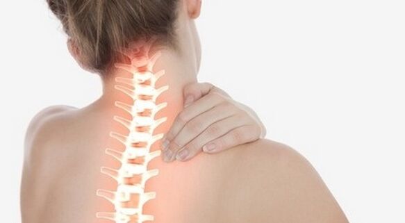 dolore al rachide cervicale dovuto all'osteocondrosi