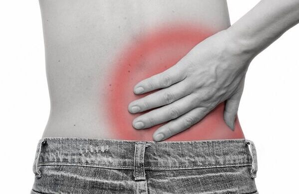 dolore lombare dovuto all'osteocondrosi spinale
